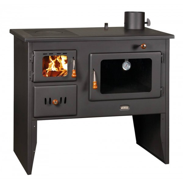 Wood Burning Cooker Oven Cast Iron Top Boiler Solid Fuel Stove for Central Heating