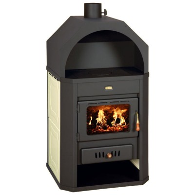 Woodburning Stove Integral Boiler WoodBurner Fireplace Prity W17 DIFF. COLOR