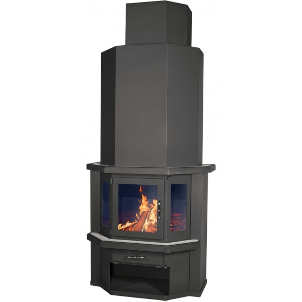 Wood Burning Stove With Integral Boiler Diplomat 21 B