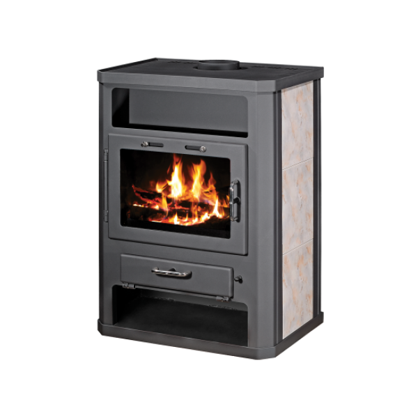 Wood Burning Stove With Integral Boiler Grande BO-tv