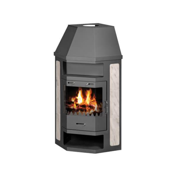 Wood Burning Stove With Integral Boiler Pearl AB