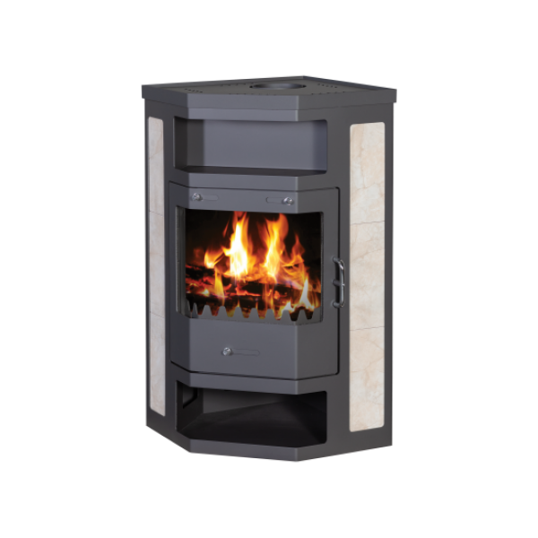 Wood Burning Stove With Integral Boiler Pearl B