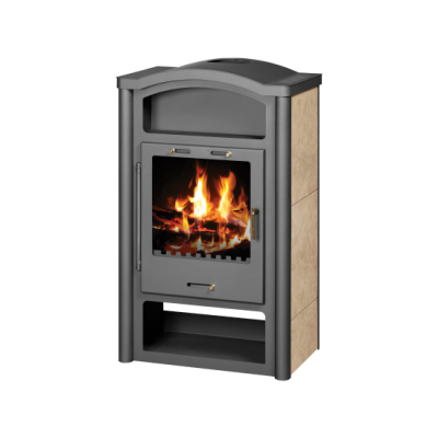 Wood Burning Stove With Integral Boiler Rein KB