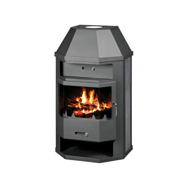 Wood Burning Stove With Integral Boiler Titan ASBO-tw