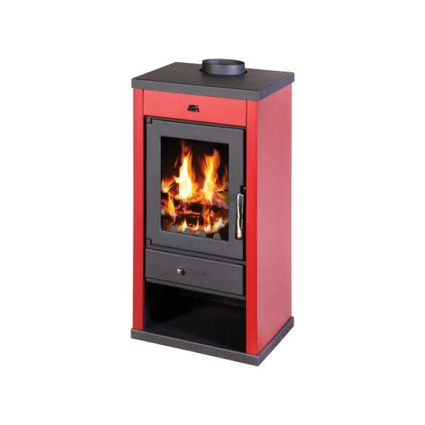 Wood Burning Stove Vanessa (Red Color)